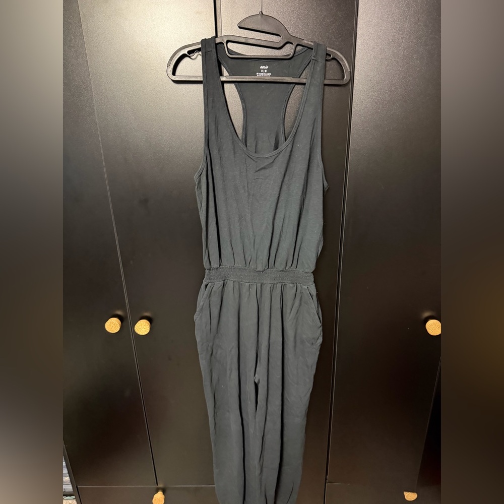 Aerie Classic Black Jumpsuit - Size Medium